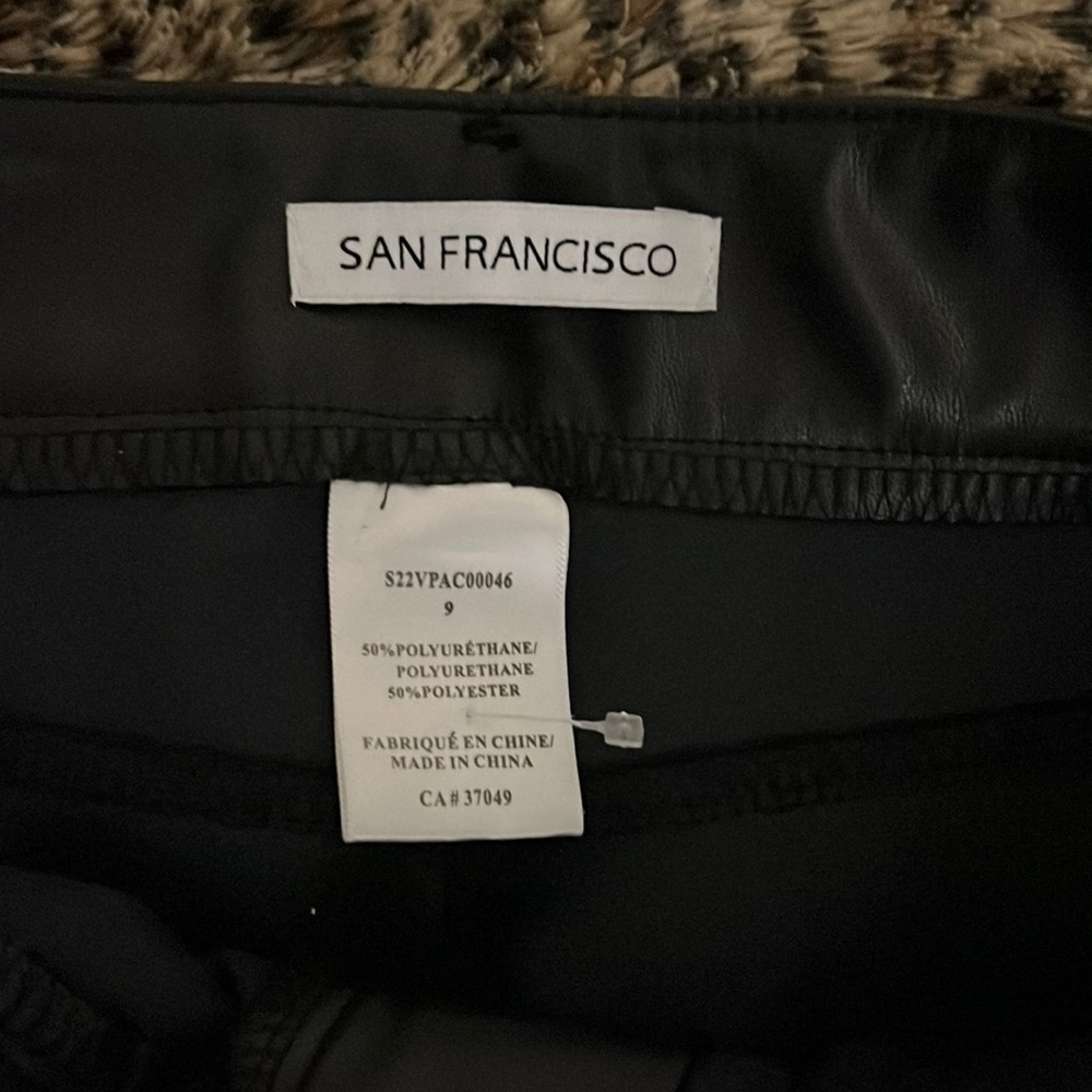 San Francisco brand-new faux leather pants size: 9